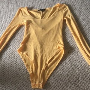 Yellow Long Sleeve Bodysuit